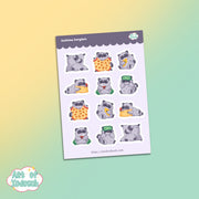 bedtime burglars sticker sheet