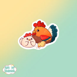 chickens sticker