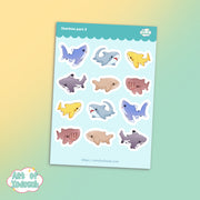 sharkies part 2 sticker sheet