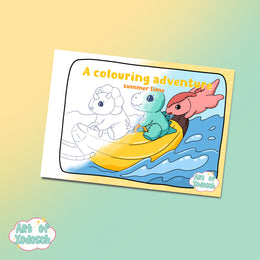 a colouring adventure - summer time - colouring book