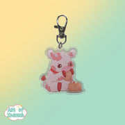 cute cow keychain