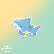 art sharkie sassy sticker