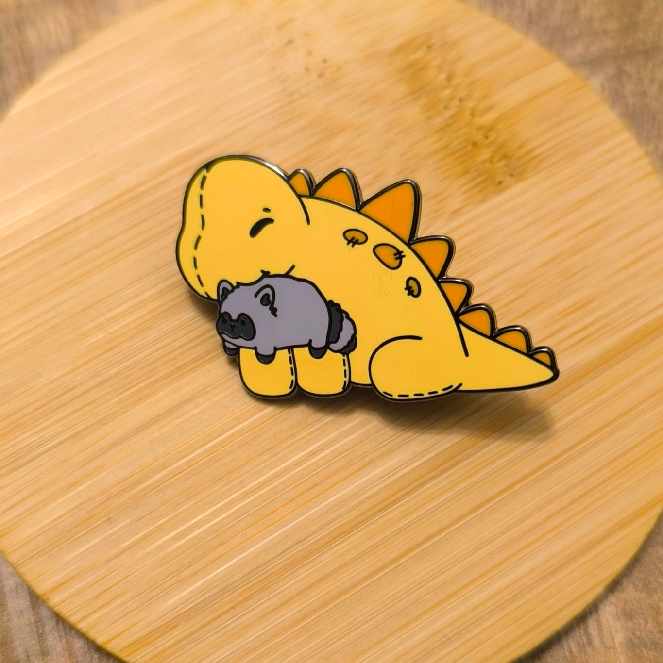 Sammy the dino enamel pin