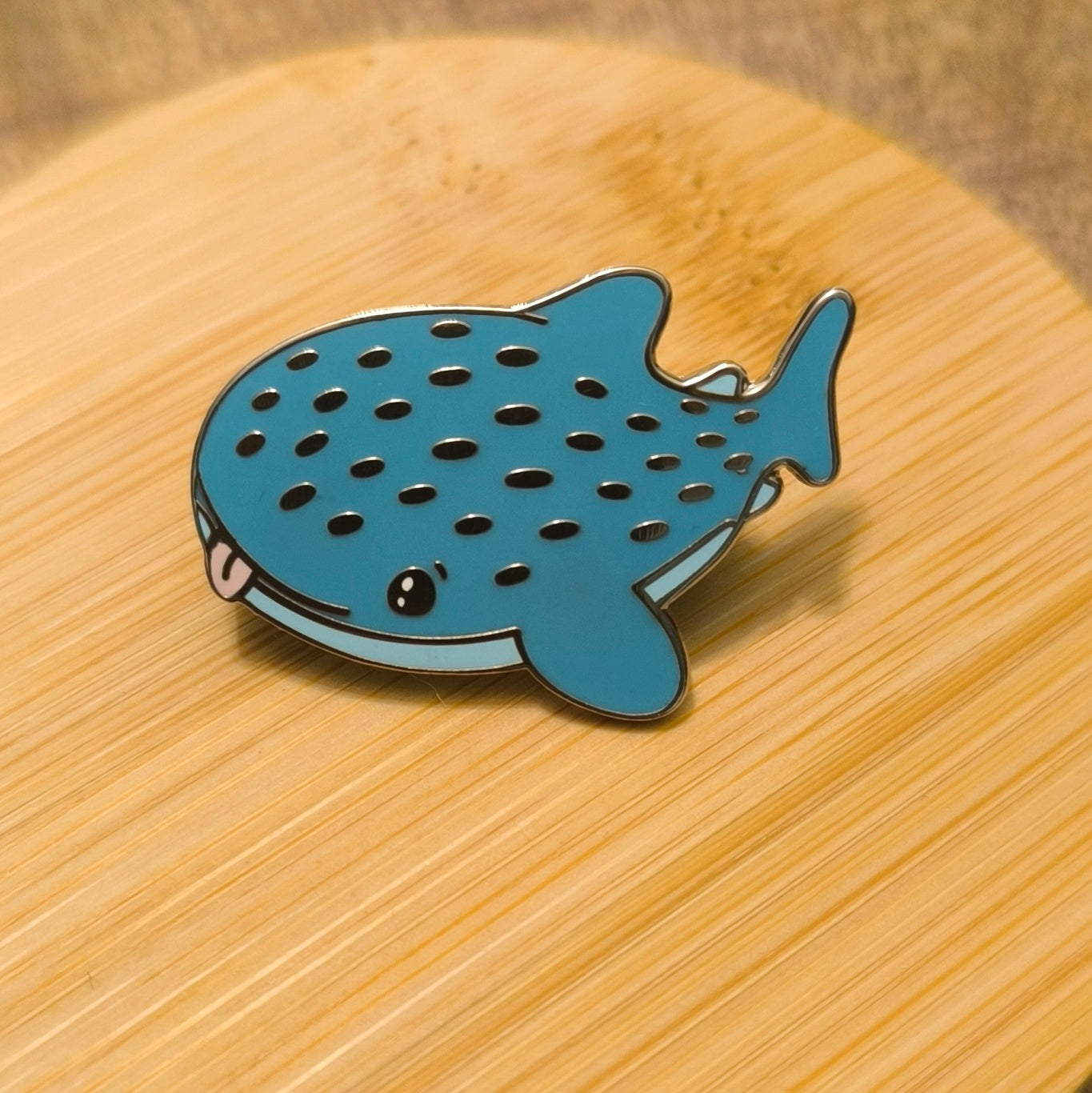 whale shark enamel pin