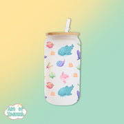 sea buddies glass tumbler