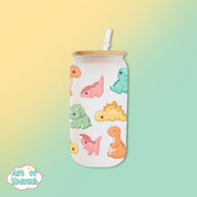 dino buddies glass tumbler