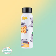raccoons - bedtime burglars - water bottle