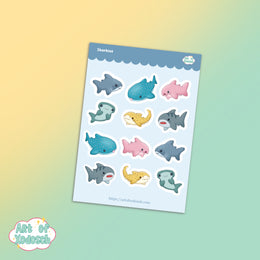 sharkies sticker sheet