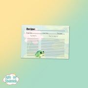 froggy recipe cards