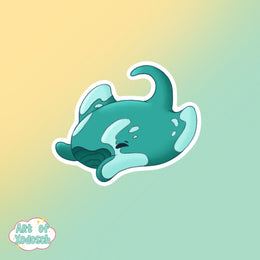 giant manta ray sticker