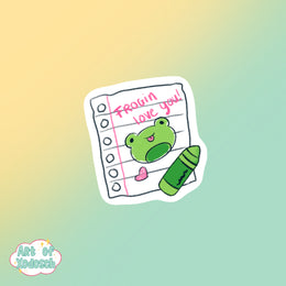 frogin love you sticker