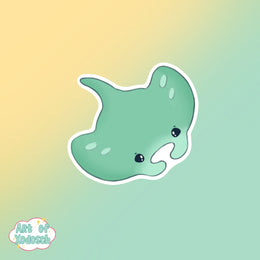cute sting ray sticker