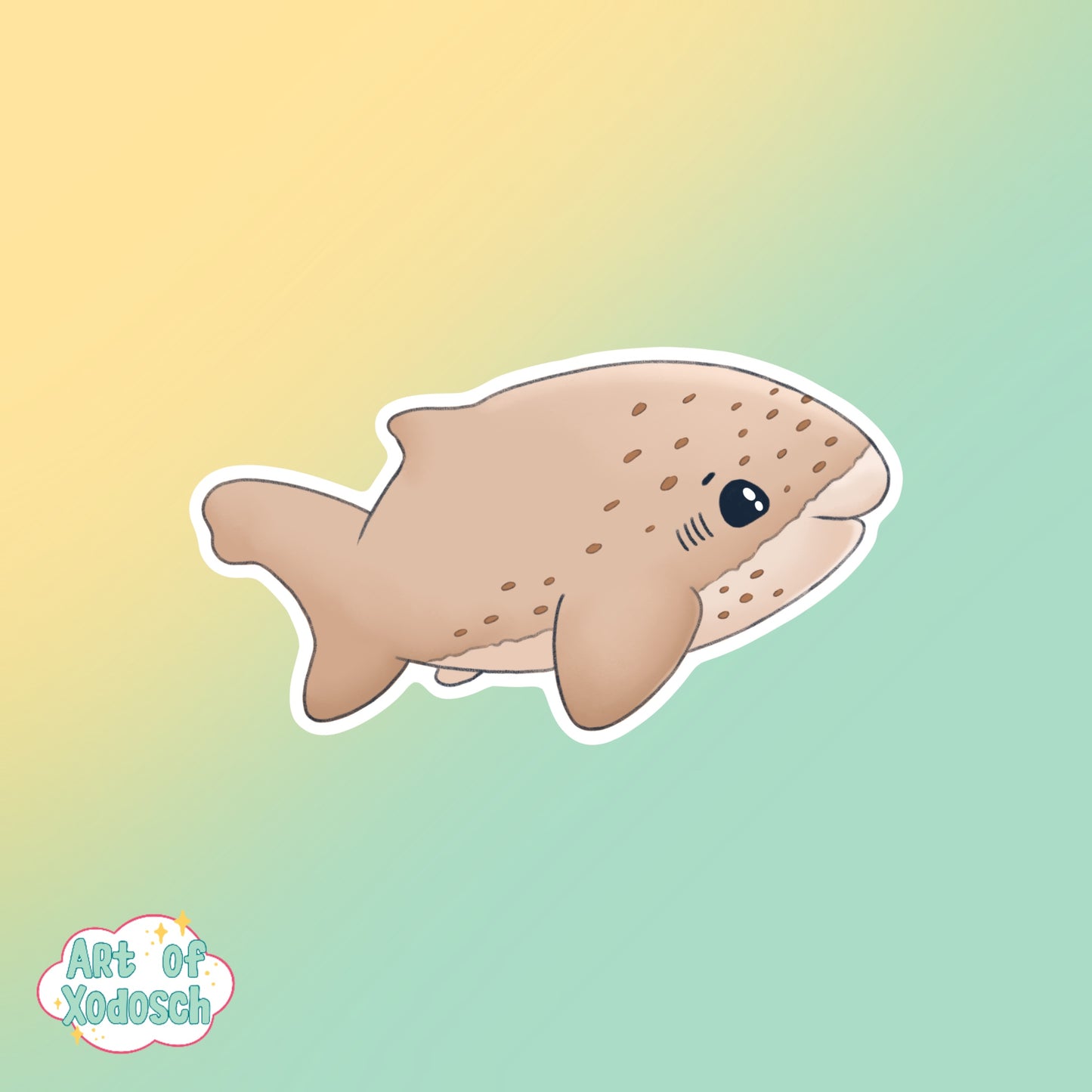 cow shark sticker