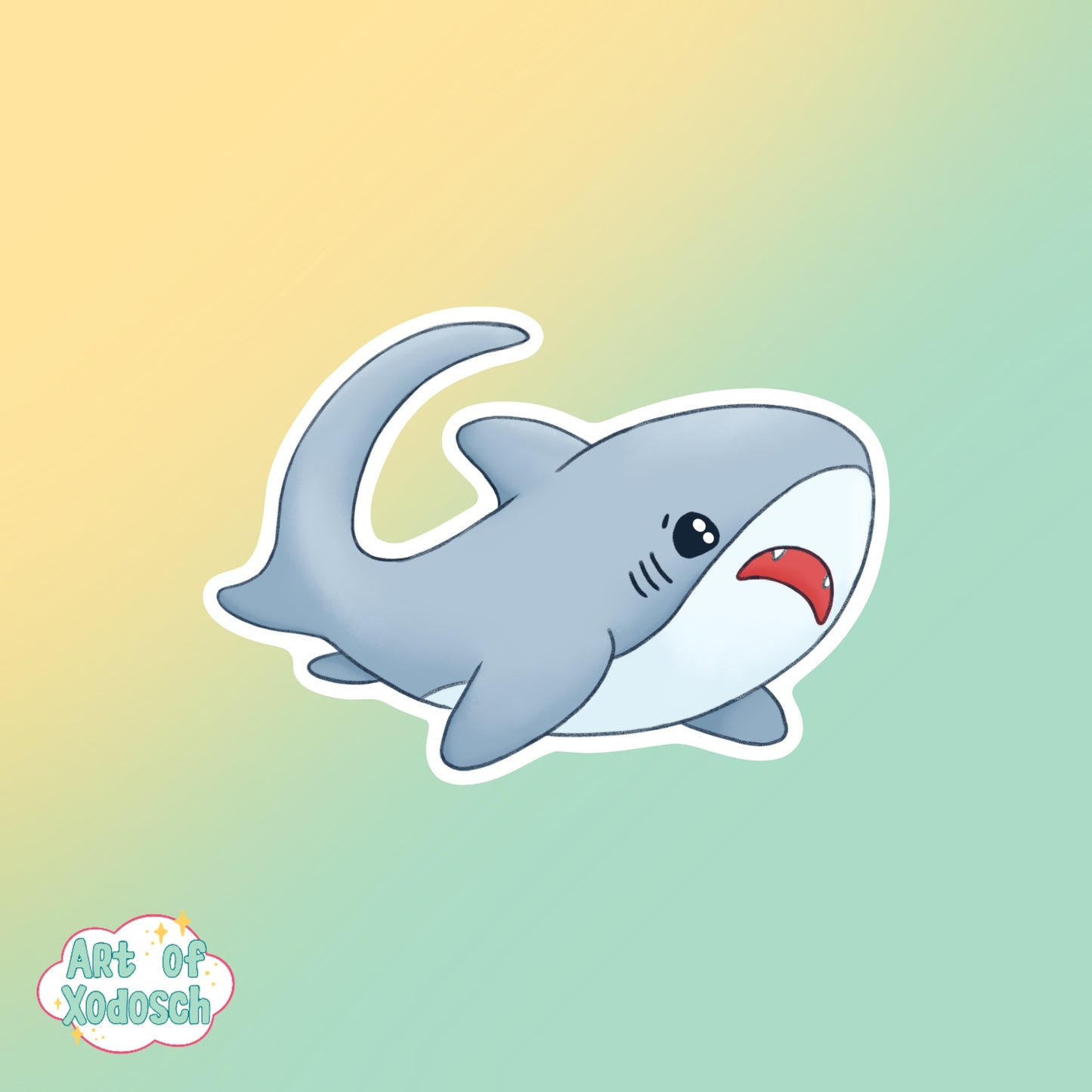 tresher shark sticker