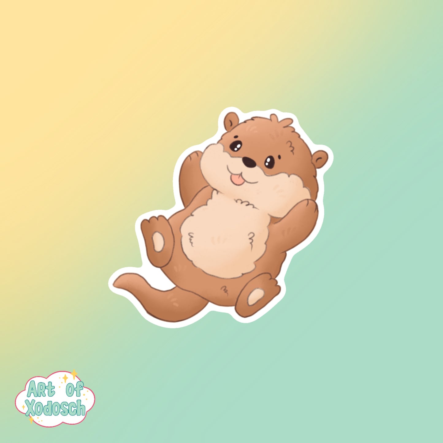 opie the otter sticker