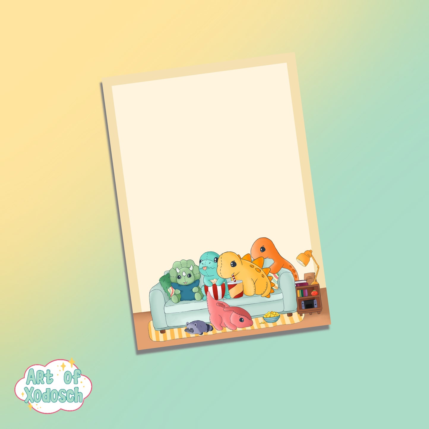 dino buddy plushies - notepad a6