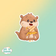 opie eating grilled cheese sticker