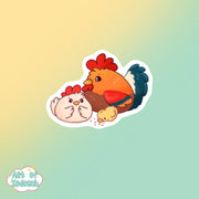 chickens sticker