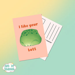 like your butt postcard