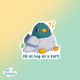 pigeon fart sticker