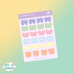 bow ties kawaii deco sticker sheet