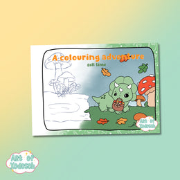 a colouring adventure - fall time - colouring book
