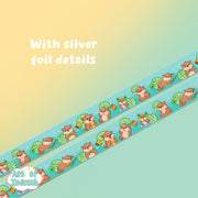 otter silver foil washi tape