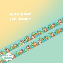 otter silver foil washi tape