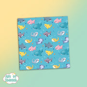 sharks - microfiber cloth