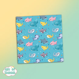 sharks - microfiber cloth