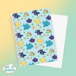 sea animals notebook