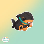 murphy the landschark 3 sticker