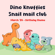 dino knuffies snail mail club - march