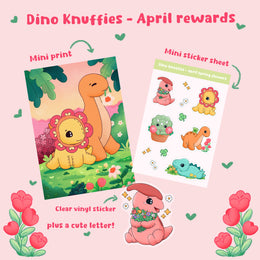 dino knuffies snail mail club