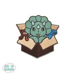 dinosaur iron-on patch