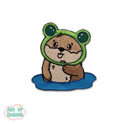 opie the otter iron-on patch