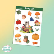 trashy fall sticker sheet