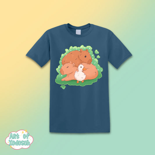 capybara friends t-shirt