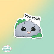you rock sticker