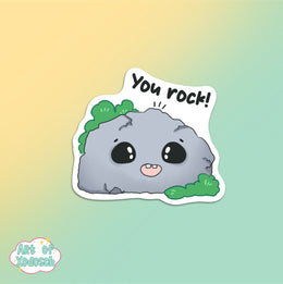 you rock sticker