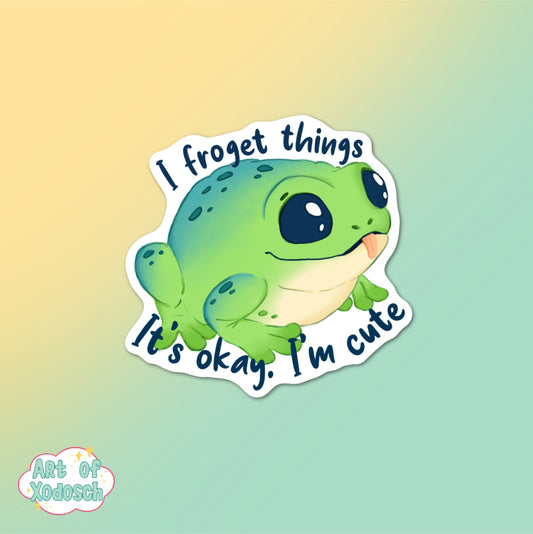 froget things sticker