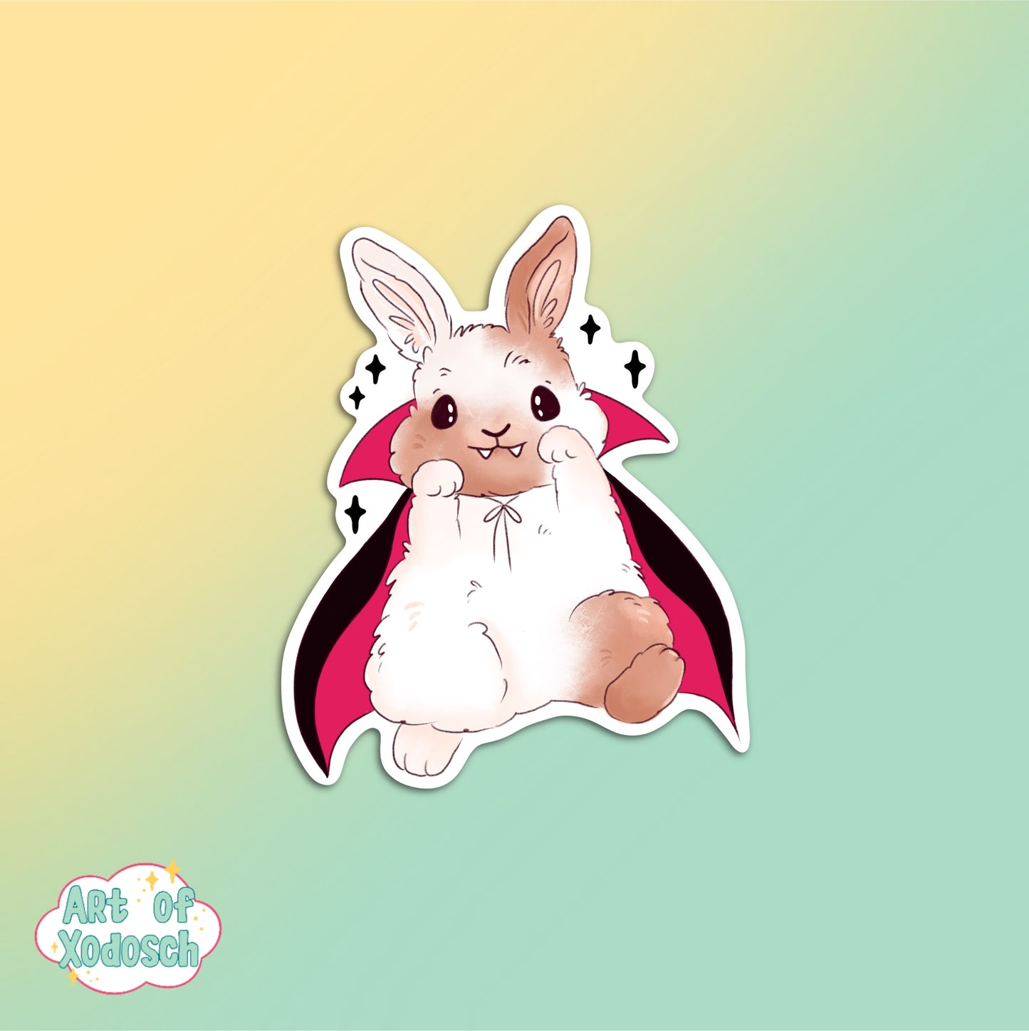 vampire bunny sticker