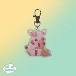 cute cow keychain