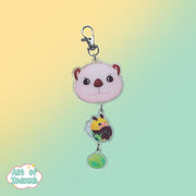 otter and bumblebee keychain