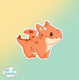 toasty the dragon sticker