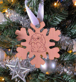 Custom wooden pet Christmas ornament (made to order)